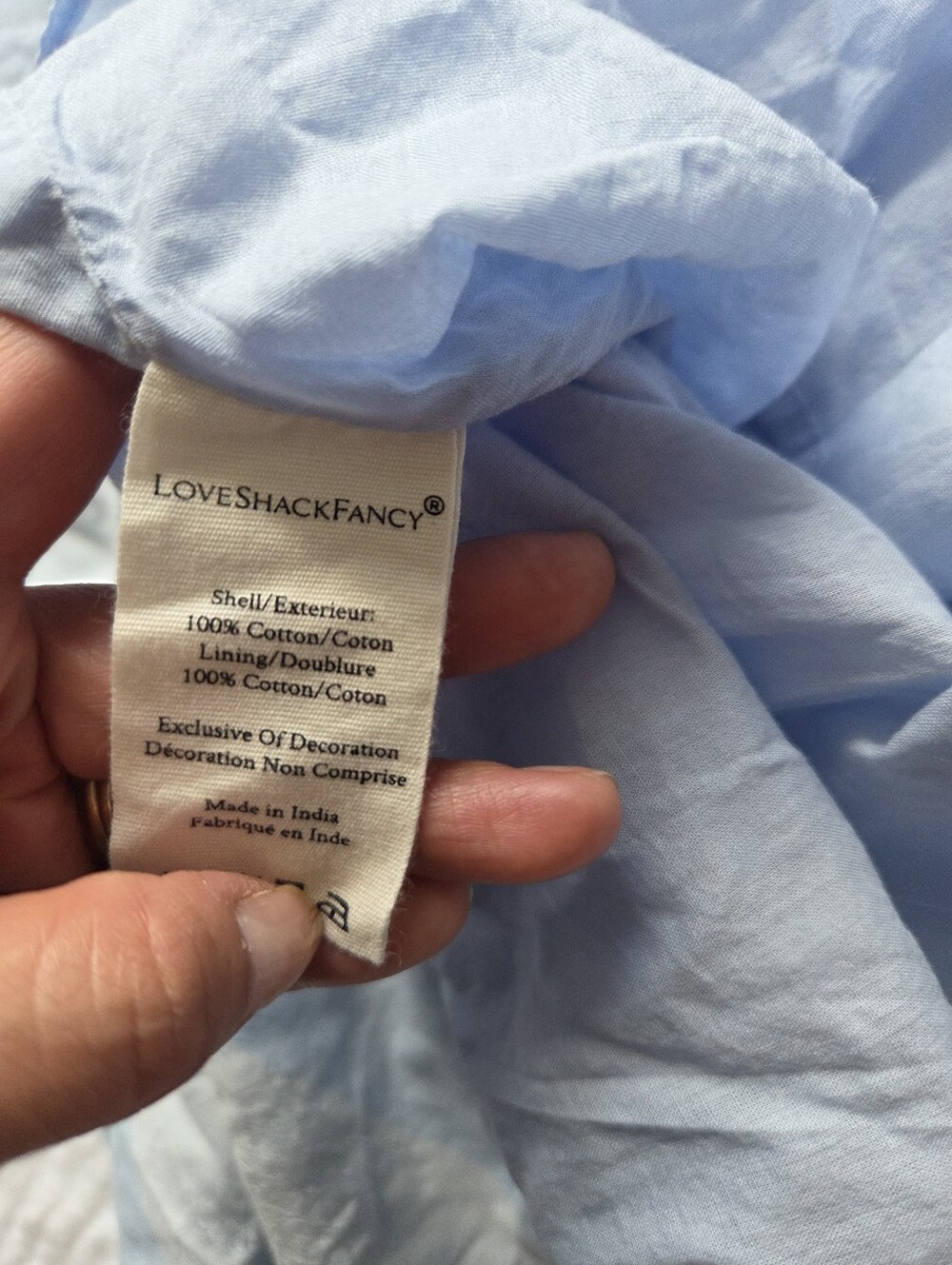LoveShackFancy Light Blue Ruffled Strap Sundress - Picture 12 of 16